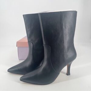 NIB | Lisa Vicky | Arthaul Black Pointed Toe Heeled Boots Size 9